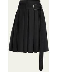 Peter Do - Pleated Belted Skirt - Lyst