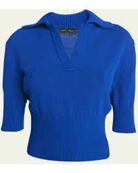 Proenza Schouler - Reeve Knit Polo Top - Lyst