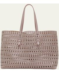 Alaïa Lasercut Leather Tote - Neutrals Totes, Handbags - AL285550