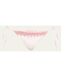 Ramy Brook - Veda Embroidered Bikini Bottoms - Lyst