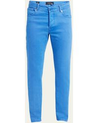 Kiton Denim Slim 5-Pocket Pants in Gray for Men | Lyst