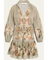Zimmermann - Lexi Floral Billow Mini Dress - Lyst
