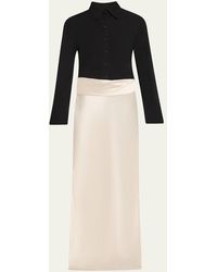 Nanushka - Scylla Combo Shirtdress - Lyst