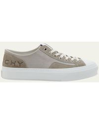 Givenchy - City Canvas Suede Low-top Sneakers - Lyst