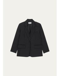 WE-AR4 - The Diana Pinstriped Single-Breasted Blazer - Lyst