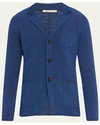 Baldassari - Mouline Knit Sweater Jacket - Lyst