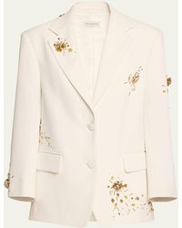 Dries Van Noten - Birdy Embroidered Single-breasted Jacket - Lyst