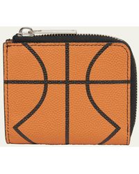 Off-White c/o Virgil Abloh - Leather Basketball-print Zip Wallet - Lyst