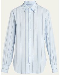 Marni - Stripe Oversize Poplin Button Up Shirt - Lyst