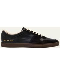 Common Projects - Bball Duo Slim Leather Low-Top Sneakers - Lyst