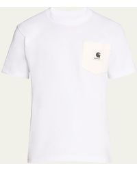 Sacai - X Carhartt Wip Jersey Side-zip T-shirt - Lyst