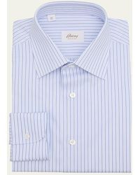 Brioni - Cotton Multi-Stripe Dress Shirt - Lyst
