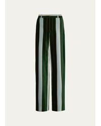 Twp - Isla Striped Cotton Wide-Leg Pants - Lyst