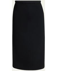 Givenchy - Long Pencil Skirt With Slit - Lyst