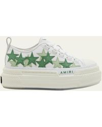 Amiri - Stars Low-top Canvas Platform Sneakers - Lyst