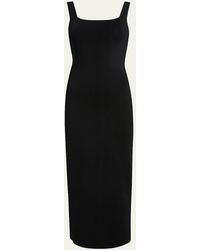KHAITE - Dixi Square-Neck Sleeveless Knit Maxi Dress - Lyst