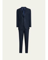 Kiton - Cashmere, Wool And Silk Plaid Two-Piece Suit - Lyst