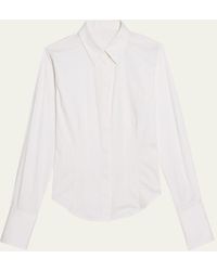 Helmut Lang - Fitted Button-front Shirt - Lyst