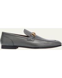 Gucci - Jordaan Leather Loafers - Lyst