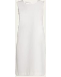 Lafayette 148 New York - Sleeveless Cotton-Blend Shift Dress - Lyst