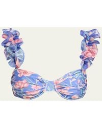 PATBO - Amaryllis Flutter Bikini Top - Lyst