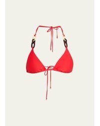 Ramy Brook - Nancy Ring Triangle Bikini Top - Lyst