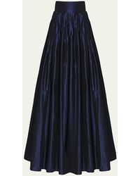 Carolina Herrera - Pleated Silk Ball Skirt - Lyst