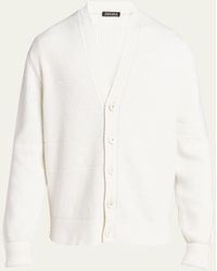 Zegna - Cashmere-blend Cardigan Sweater - Lyst