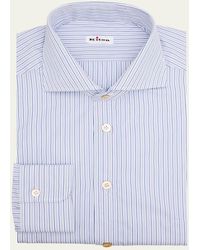 Kiton - Cotton Tonal Multi-Stripe Dress Shirt - Lyst
