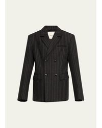 Nanushka - Osono Pinstripe Wool Blazer - Lyst