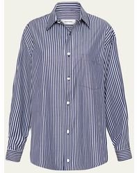 Matteau - Classic Stripe Shirt - Bci Cotton - Lyst