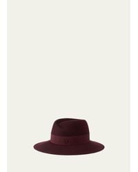 Maison Michel - Virginie Waterproof Wool Felt Fedora Hat - Lyst