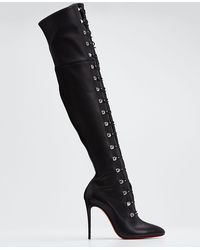 louboutin patent boots