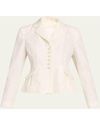 RÙADH - The Blair Slim Wool-Silk Jacket - Lyst