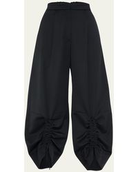 Simone Rocha - Wide-leg Trousers With Ruching - Lyst