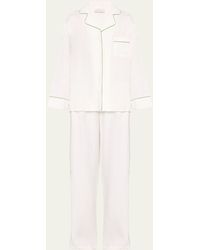 Pour Les Femmes - Sport Linen Long Pajama Set - Lyst