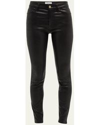 FRAME - Leather Le Skinny Pants - Lyst