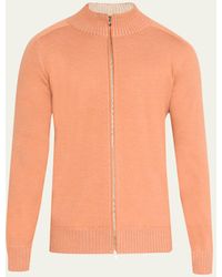 FIORONI CASHMERE - Duvet Cashmere Full-zip Sweater - Lyst