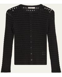 Jonathan Simkhai - Mabel Openwork Cardigan - Lyst