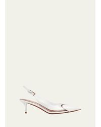 Alaïa - Coeur Plexi Heart-Toe Slingback Pumps - Lyst