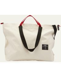 Plan C - Large Pili And Bianca Canvas Shopper Tote Bag - Lyst