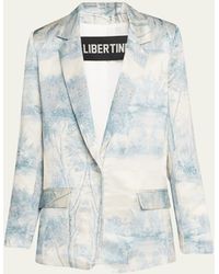 Libertine - Blue Pastoral Long Jacket - Lyst