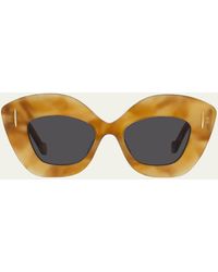 Loewe - Anagram Acetate Butterfly Sunglasses - Lyst