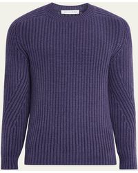 Iris Von Arnim - Arlington Stonewashed Cashmere Rib Crewneck Sweater - Lyst