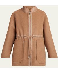 Kiton - Drawstring Wool Parka - Lyst