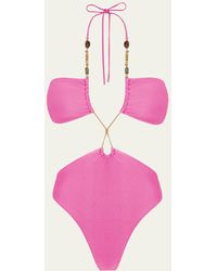 ViX - Solid Kaia Gi Brazilian One-piece Swimsuit - Lyst