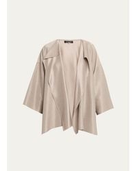 Eskandar - Midweight Silk Plissé Dps Jacket Coat - Lyst