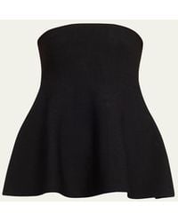 Jonathan Simkhai - Ioanna Strapless Peplum Top - Lyst