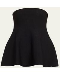 Jonathan Simkhai - Ioanna Strapless Peplum Top - Lyst