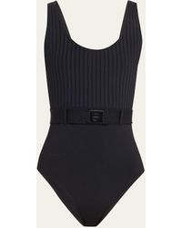 Eres - Mezcal Belted Scoop-neck One-piece Swimsuit - Lyst